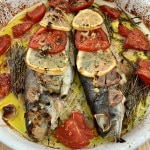 Truite fario gratiné - Überbackene Forelle aus der Ardéche