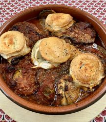 Aubergines et courgettes gratinées au chèvre