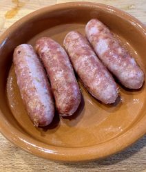 Gebratene Salsiccia als Beilage