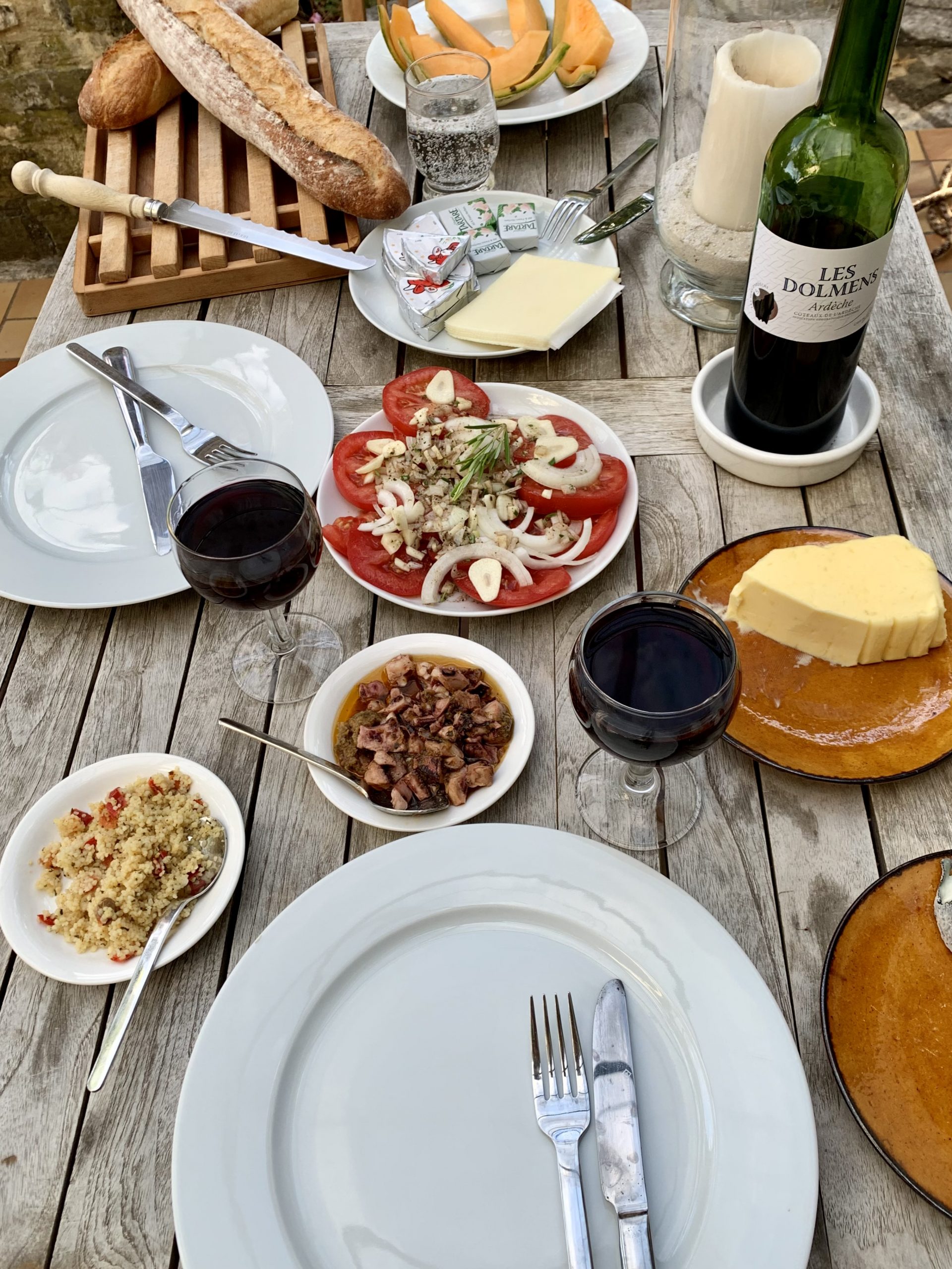 Rustikales Abendessen in Aubenas – Dîner rustique à Aubenas