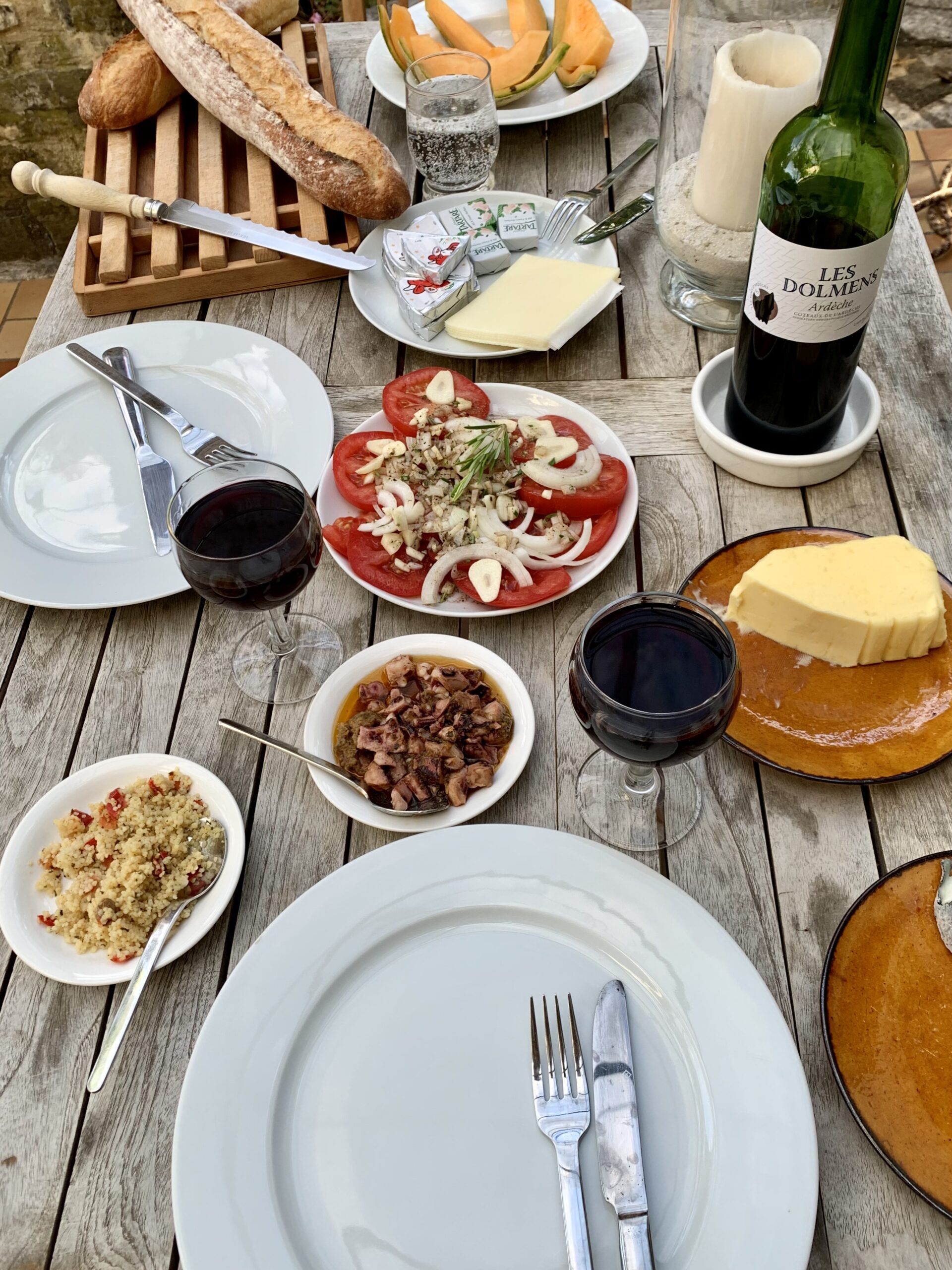 Rustikales Abendessen in Aubenas – Dîner rustique à Aubenas