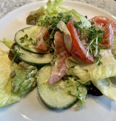 Kresse-Vinaigrette für gemischten Salat