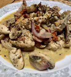 Hähnchen-Champignon Pfanne