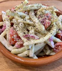 Wachsbohnensalat mit Tomaten und Oregano