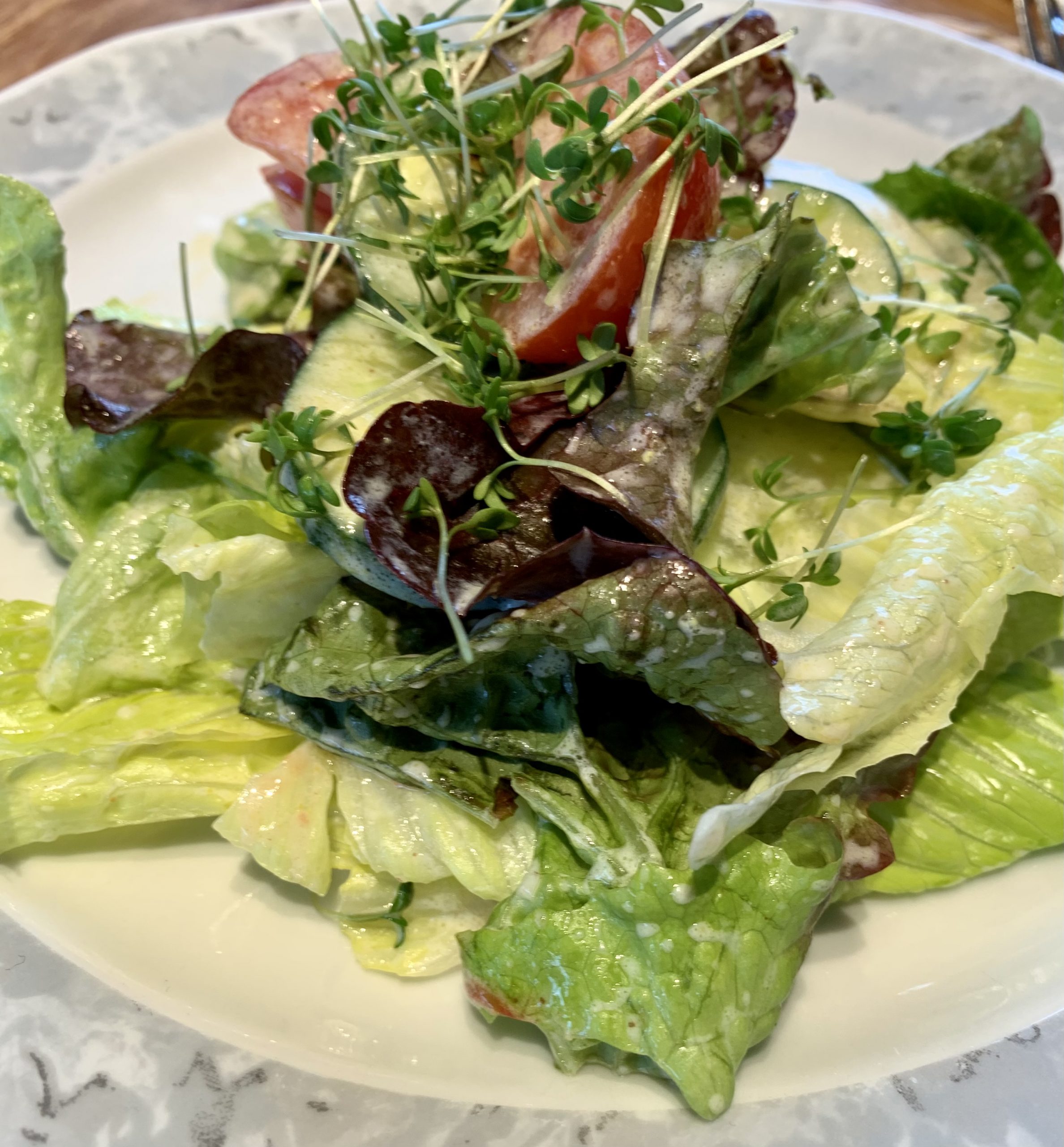 Gemischter Salat mit Kresse