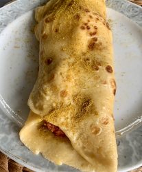 Pfannkuchen mit herzhafter Füllung