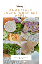 Knackiger Lachs-Wrap mit Apfel