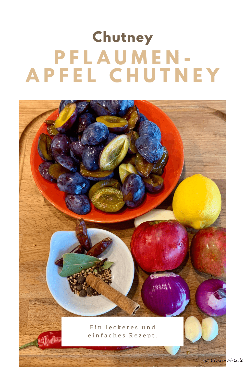 Pflaumen-Apfel Chutney