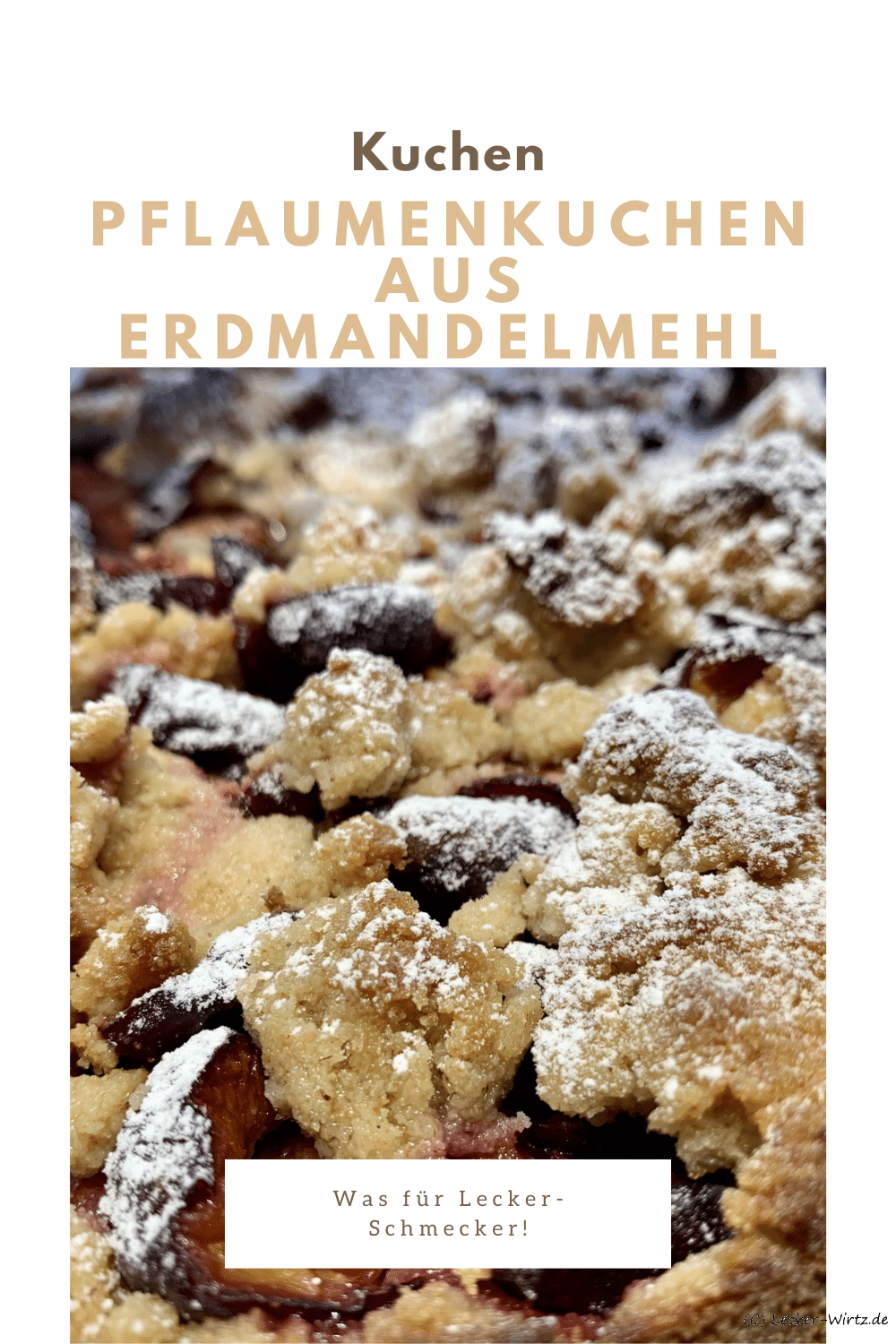 Pflaumenkuchen aus Erdmandelmehl
