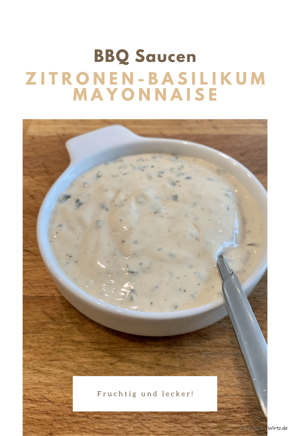 Zitronen-Basilikum Mayonnaise