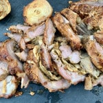 Spießbraten mit Zwiebel