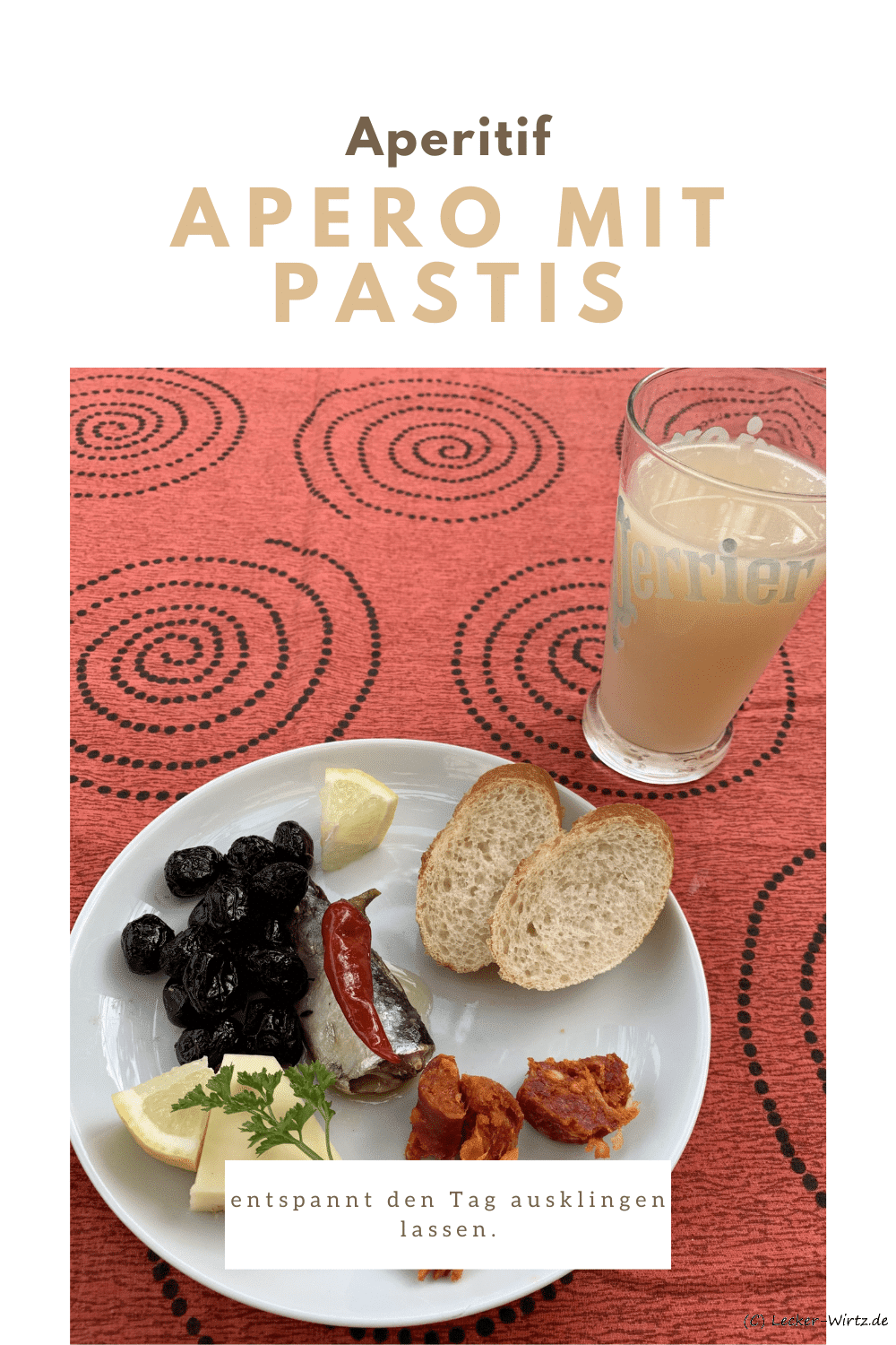Ideen für einen Apero mit Pastis