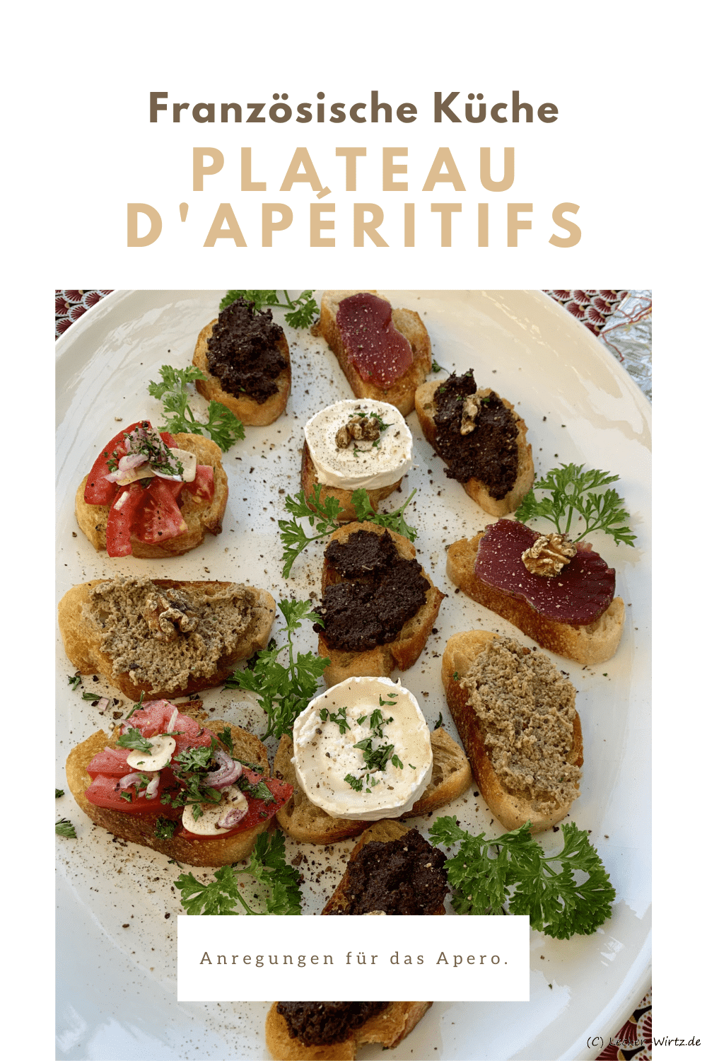 Häppchenplatte - Plateau d'apéritifs