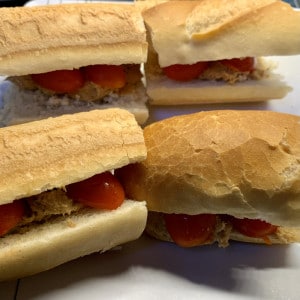 Thunfisch-Tomaten Baquette