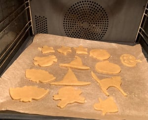 Backblech Halloween Kekse
