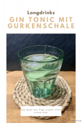 Gin Tonic mit Gurkenschale