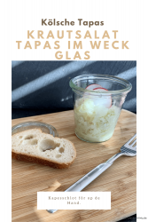 Krautsalat Tapas im Weck Glas