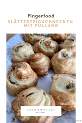 Blätterteigschnecken mit Füllung
