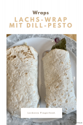 Lachs-Wrap mit Dill-Pesto