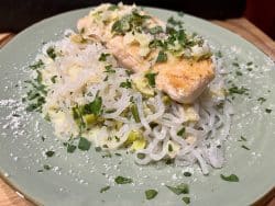 Lachs-Lauch-Shirataki