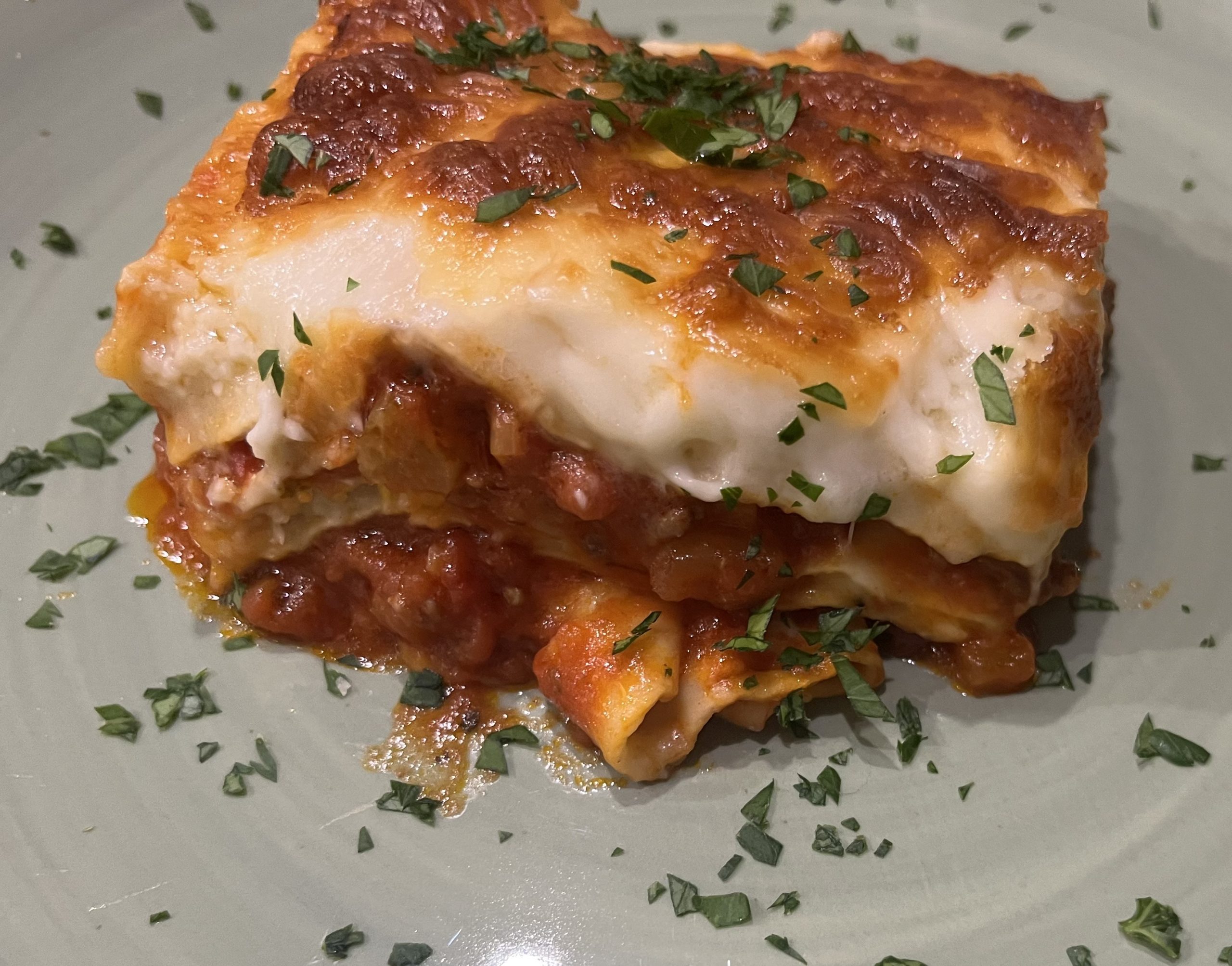 Lasagne al forno mit Scamorza