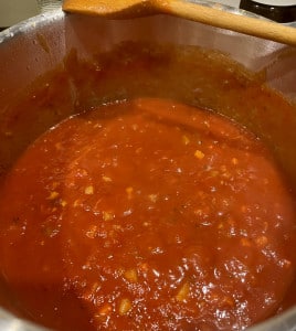 Fleischsauce reduzieren lassen
