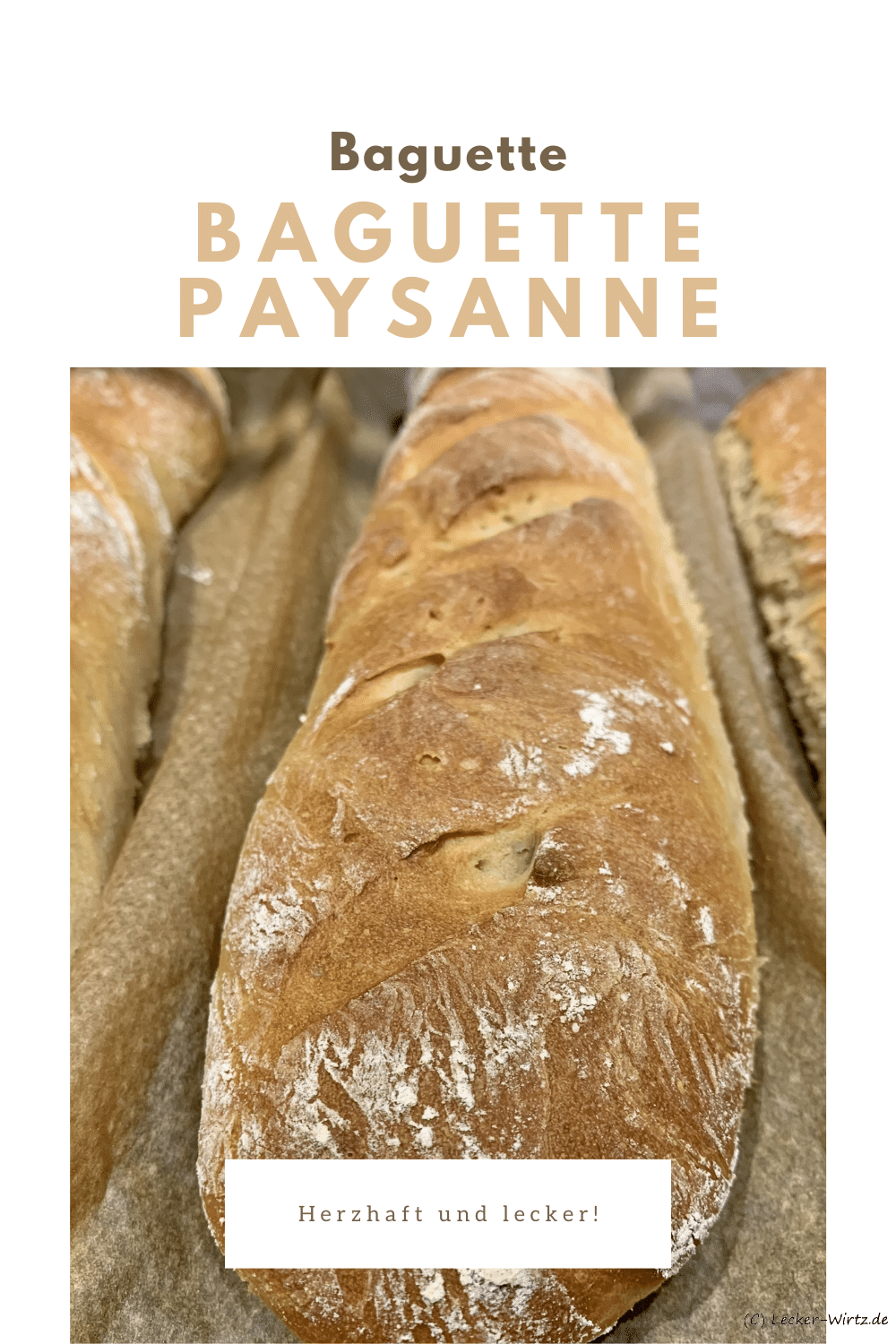 French baguette paysanne