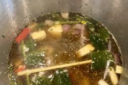 Suppe köcheln lassen