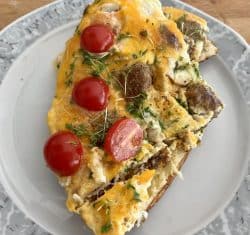 Rührei mit Hackbällchen