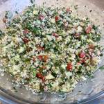 Türkischer Couscous Salat mit Chili (scharf)