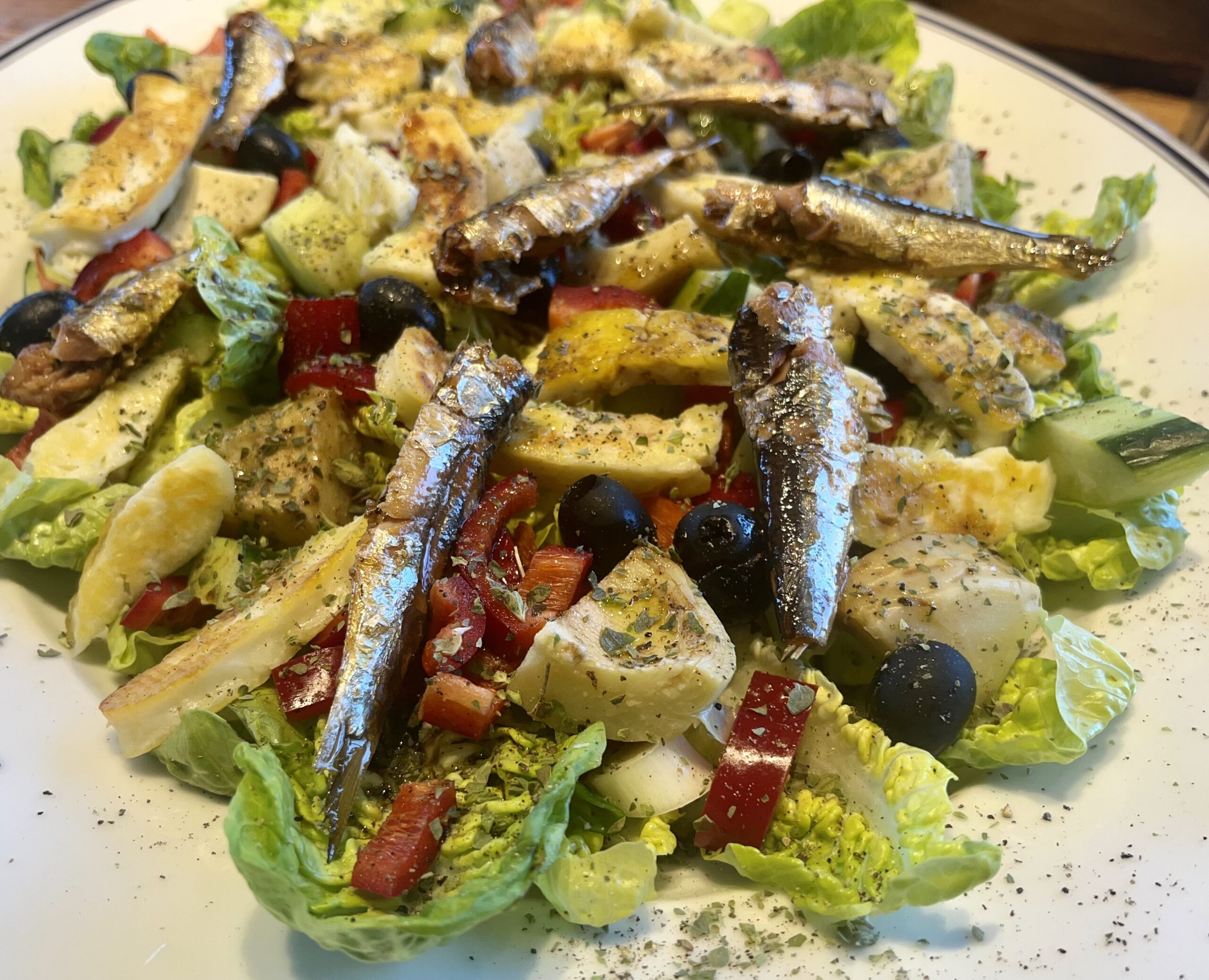 Griechischer Sardinen Salat