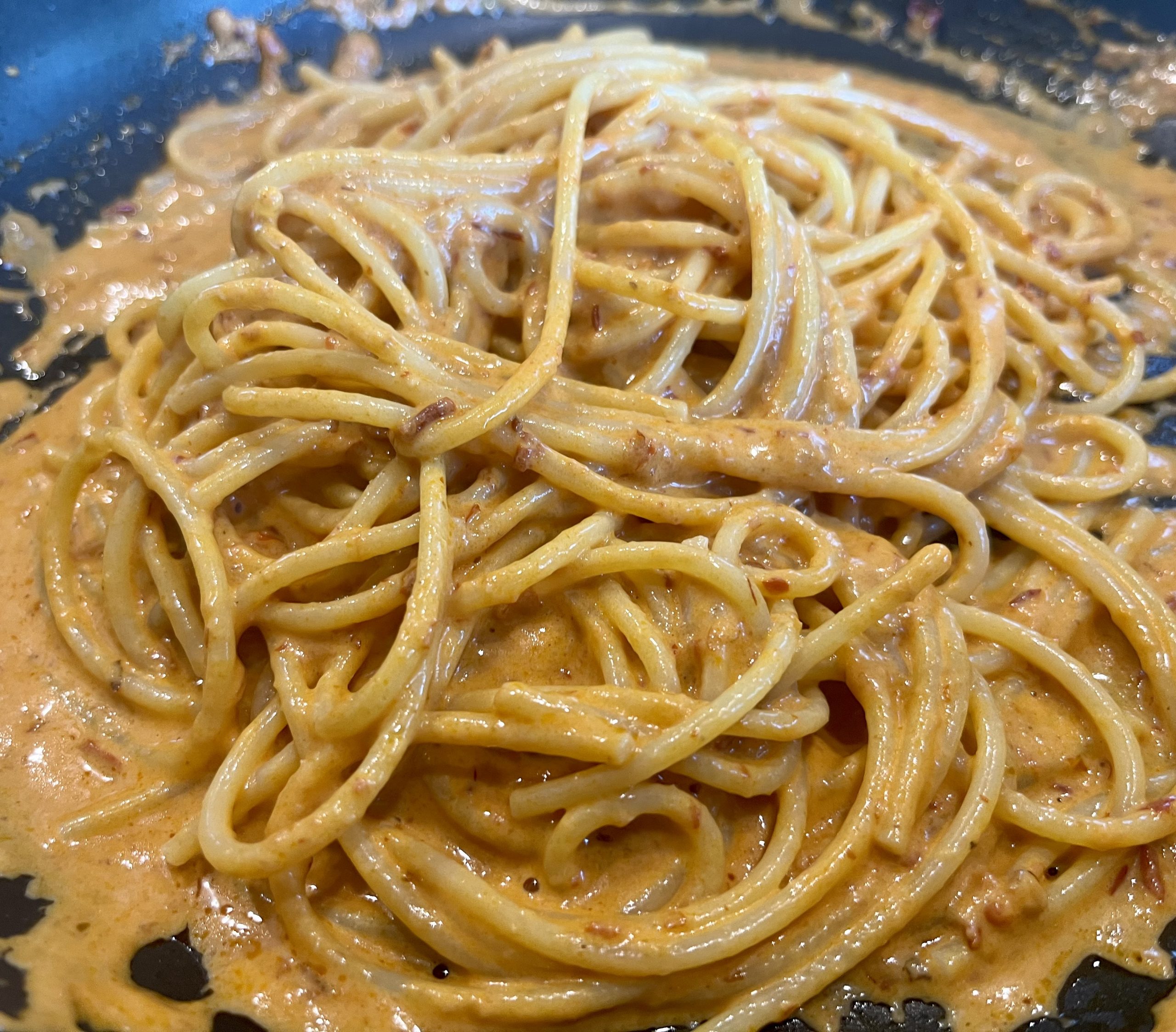 Spaghetti a la Biber-Salcasi-Sahne Sauce