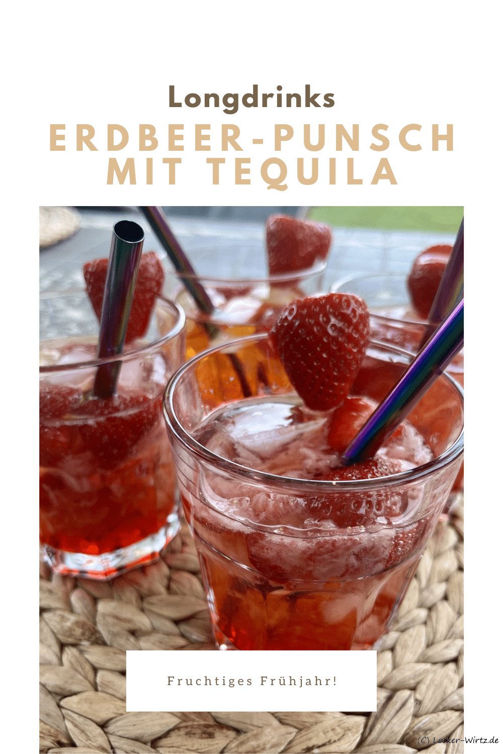 Erdbeer-Punsch mit Tequila