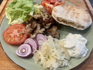Als Bratwurstdöner Teller