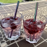 Gin Tonic mit Himbeeren