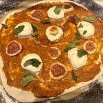Pizza fichi e caprino - Pizza Feigen-Ziegenkäse