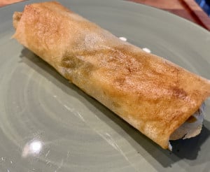 Hackfleisch im Brikteig