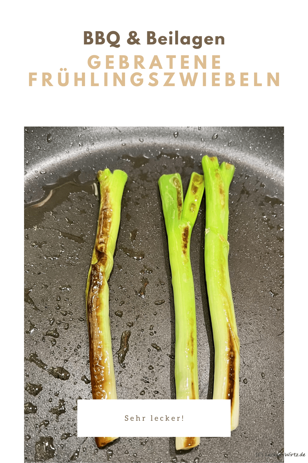 Gebratene Frühlingszwiebeln