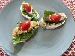 Belegte Baguettescheiben