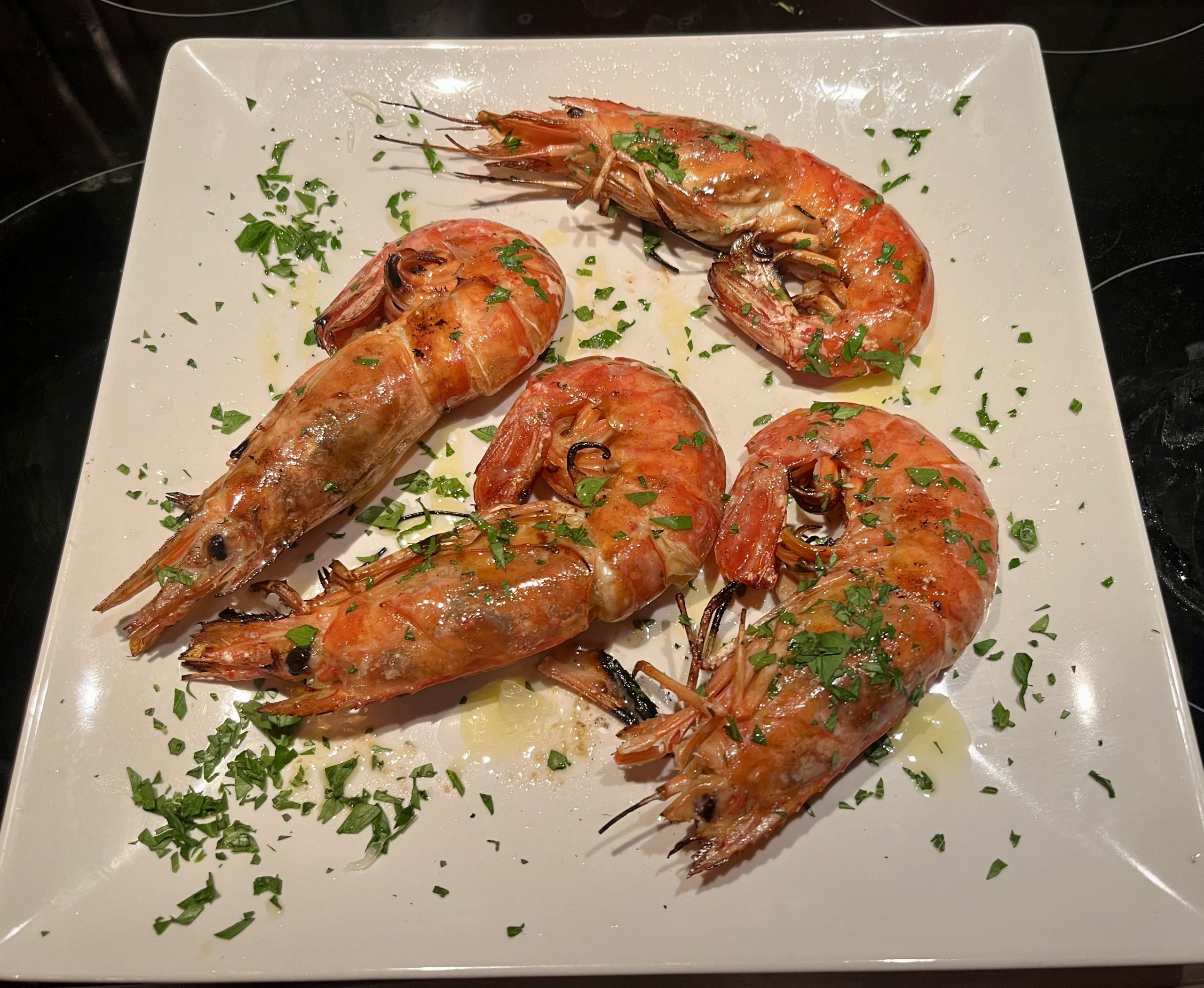 Gegrillte Langostinos