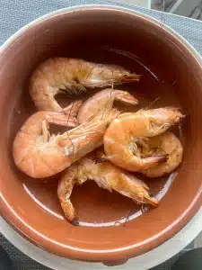 Gambas al horno - Scampi in der Cazuela