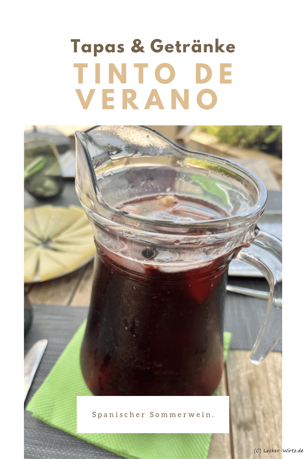 Tinto de verano – Spanish summer wine