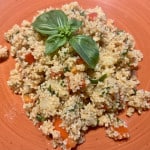 Couscous Salat mit Basilikum