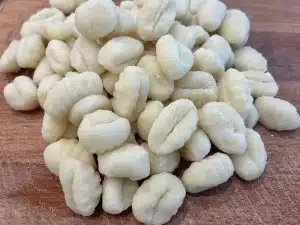 Gnocchi gekauft im Rohzustand