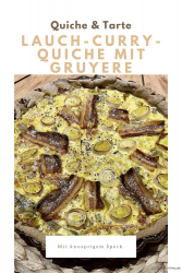 Lauch-Curry-Quiche mit Gruyere