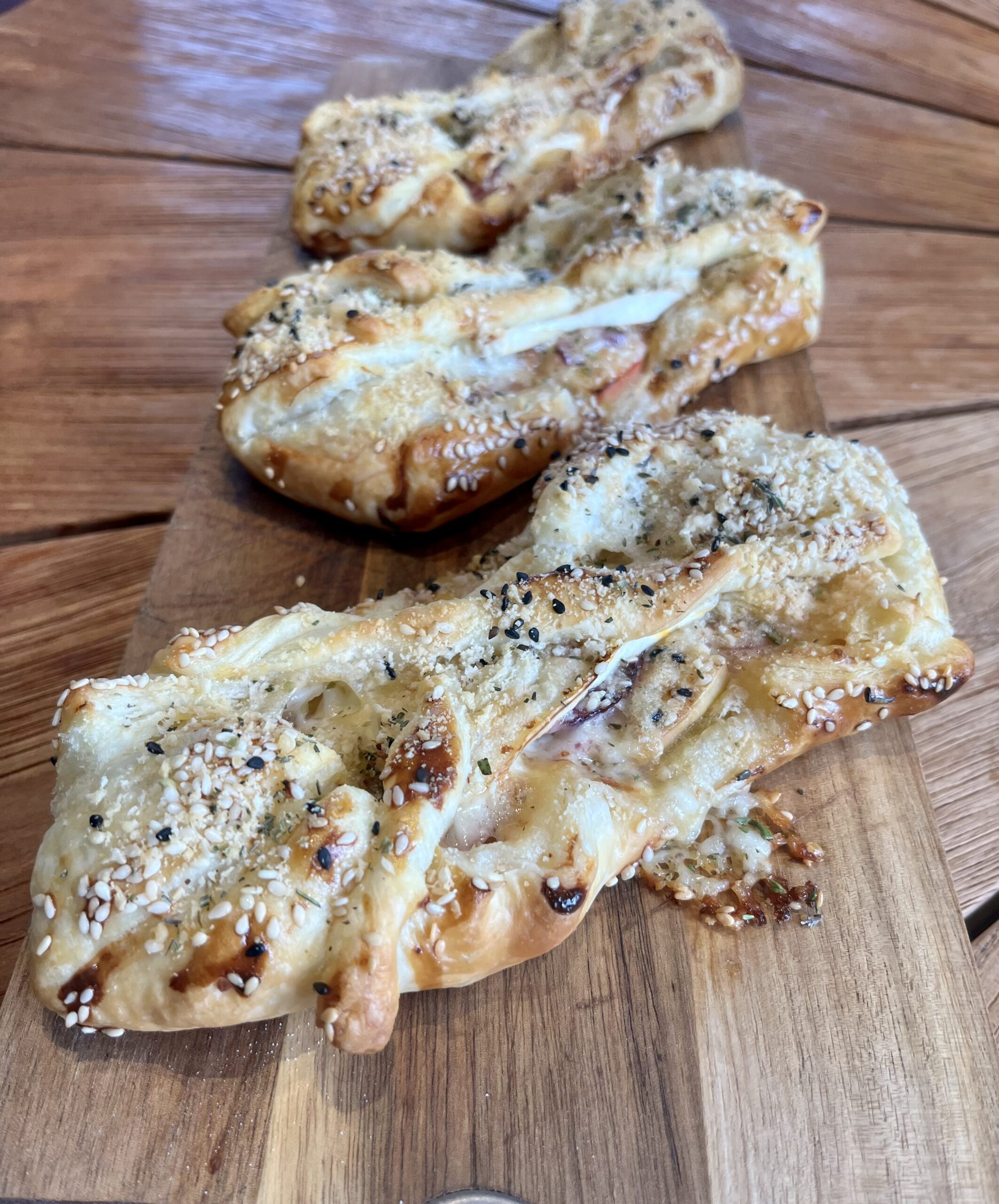 Apfel-Camembert Taschen
