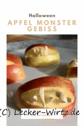 Apfel Monster Gebiss