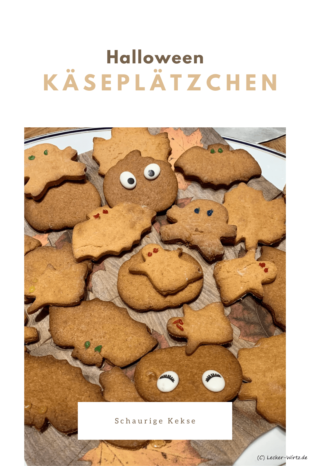 Halloween Käseplätzchen