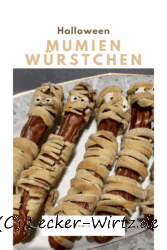 Mumien-Würstchen für Halloween
