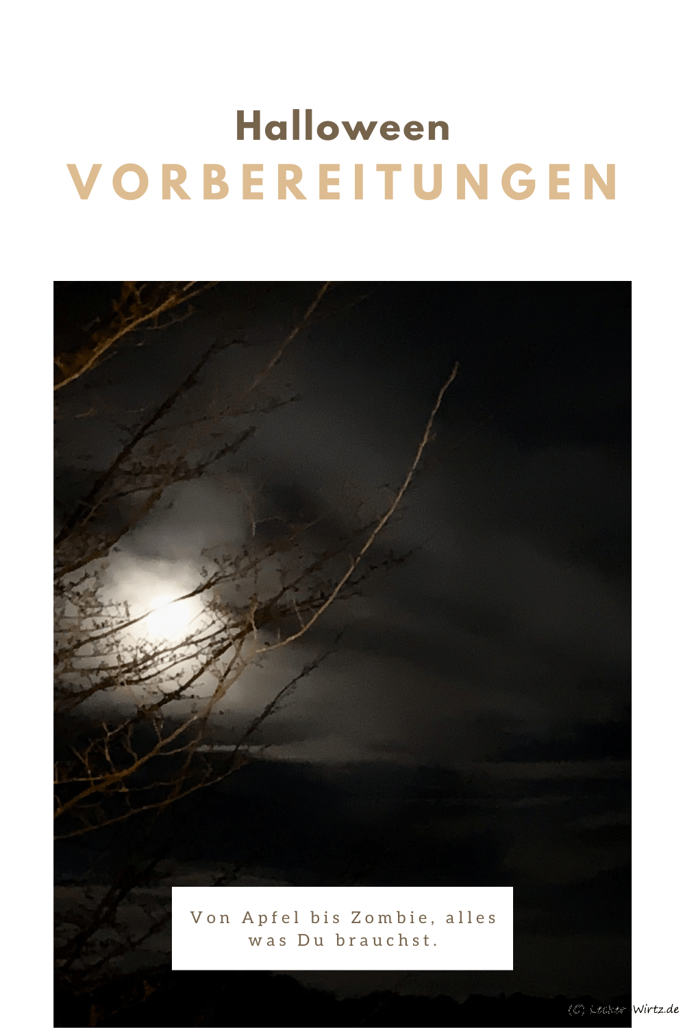 Vorbereitung für Halloween